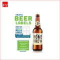 Customized self adhesive beer bottle labels